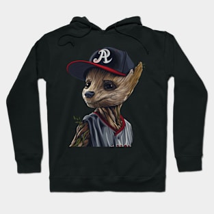 Groot Vs Atlanta Braves Pine Power Play Hoodie